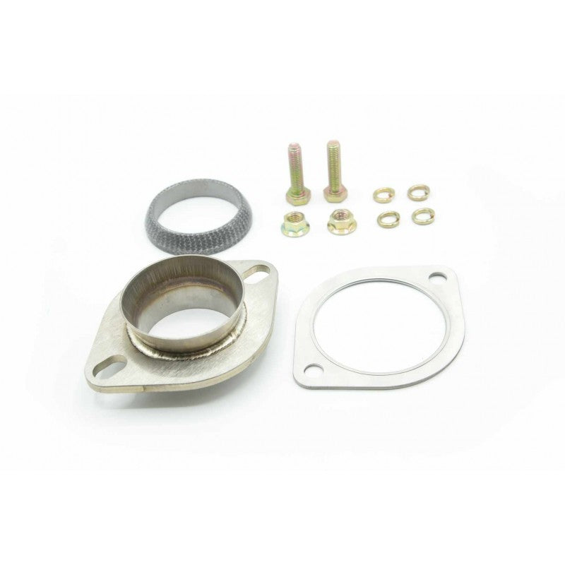 Turbo XS Subaru 3in Downpipe to OEM Catback Adapter w/Exhaust Gasket & Donut Gasket - Black Ops Auto Works
