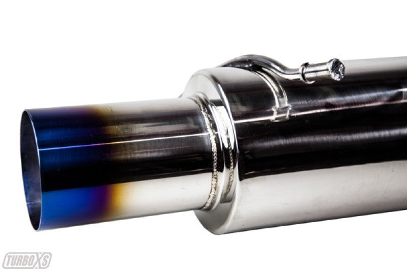 Turbo XS 02-07 WRX-STi Rear Muffler Assembly w/ Titanium Tip - Turbo XS WS02-RMA-TI