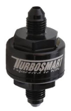 Load image into Gallery viewer, Turbosmart Billet Turbo Oil Feed Filter w/ 44 Micron Pleated Disc AN-3 Male Inlet - Black - Black Ops Auto Works