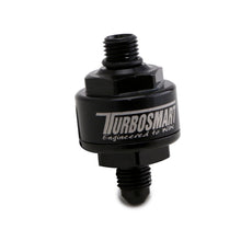 Load image into Gallery viewer, Turbosmart Billet Turbo Oil Feed Filter w/ 44 Micron Pleated Disc AN-4 Male to AN-4 ORB- Black - Black Ops Auto Works