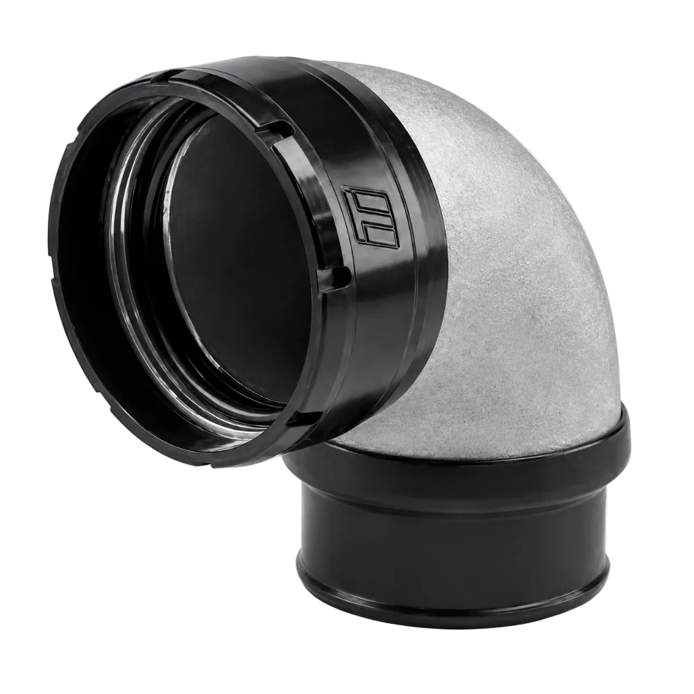 Turbosmart TS-199-3023 2.50 inch 90-degree turbo compressor outlet adapter with hose barb