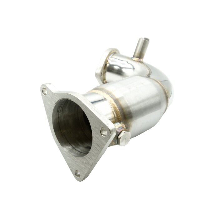 Turbo XS W22-FP-1C 3 inch stainless front pipe with high-flow cat for 2022-2025 Subaru WRX full view