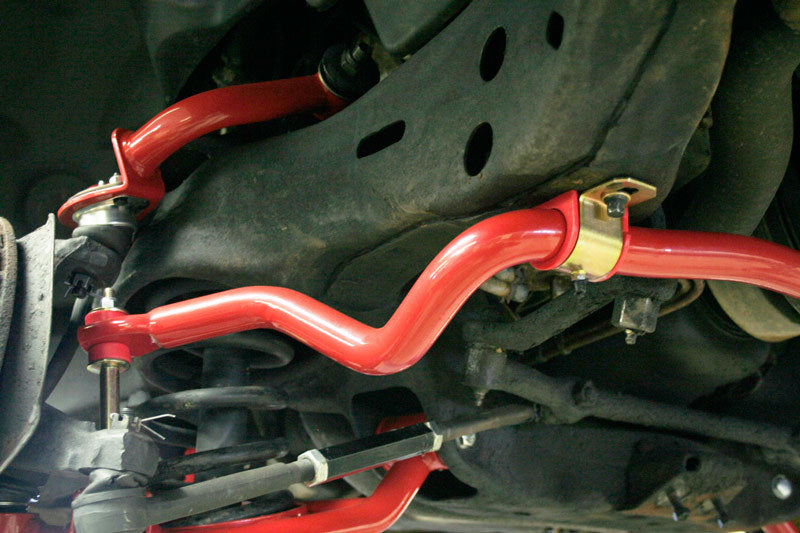 Additional catalogue view of the gloss black solid front and rear G-Body sway bar kit.