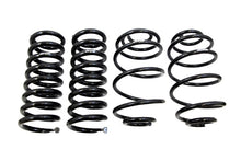 Load image into Gallery viewer, UMI 3051 complete front and rear 2 inch lowering spring kit for 1978-1988 GM G-Body, black powder coated 5160 and 9254 chrome silicon linear rate coils shown as a set.