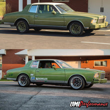 Load image into Gallery viewer, Second view of the black powder coated front and rear G-Body lowering spring set.