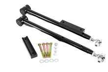 Load image into Gallery viewer, UMI Performance 3614-B black adjustable extended length rear lower control arms with chrome-moly spherical rod ends for the 1978-1996 GM B-Body and 1994-1996 Chevrolet Impala SS.