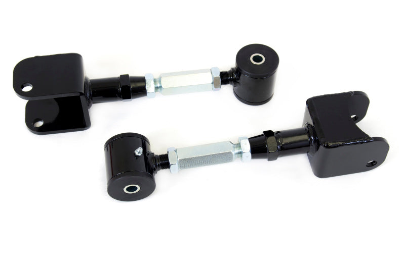 UMI Performance 3620-B black adjustable extended length rear upper control arms with polyurethane ends for the 1978-1996 GM B-Body.