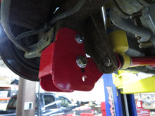 Load image into Gallery viewer, UMI Performance red bolt-in lower control arm relocation brackets for 1982-2002 GM F-body, product photo 4