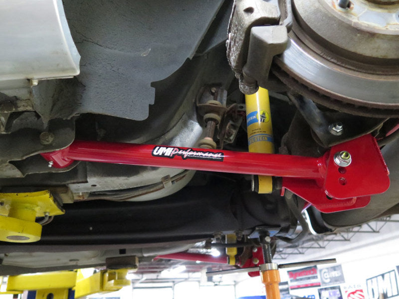 UMI Performance red rear control arm and panhard bar kit for 1982-2002 GM F-body, product photo 5