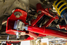 Load image into Gallery viewer, Boxed laser cut A-arm mounting ears on the UMI 2320-R red tubular K-member