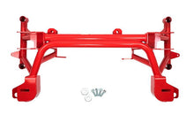 Load image into Gallery viewer, UMI 2320-R red K-member front view showing factory location steering rack mounts