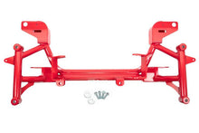 Load image into Gallery viewer, Detail of the welded bolt cylinders on the UMI 2320-R K-member frame mounts