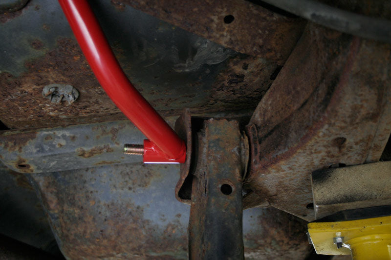 Additional product view 2 of the UMI 3028-B black rear control arm reinforcement brace pair for 1978-1988 GM G-Body.
