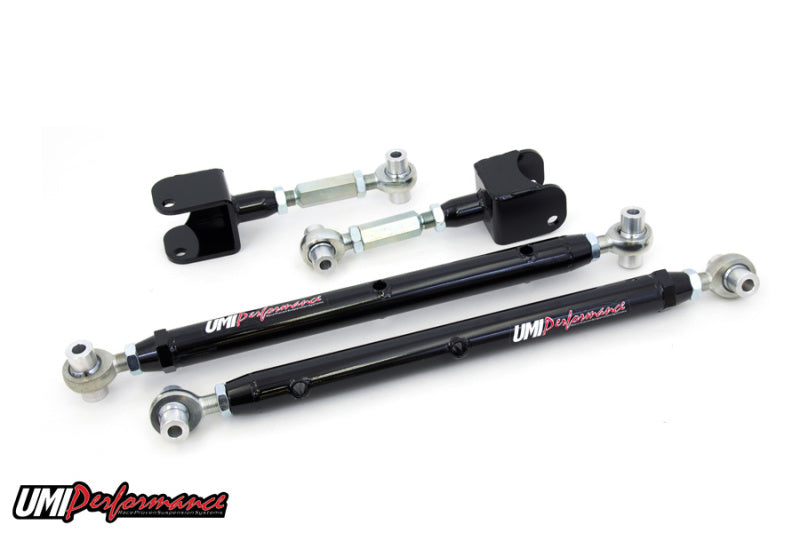 UMI Performance 78-88 GM G-Body Double Adjustable Upper & Lower Rear Control Arms Kit - Black Ops Auto Works