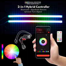 Load image into Gallery viewer, RGB Halo Kits Universal Flexible DRL Tube Diffused Strips | Multicolor
