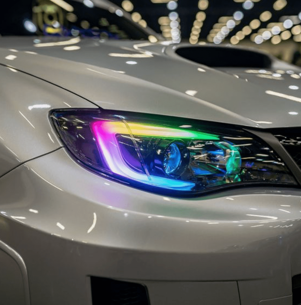 RGB Halo Kits Universal Flexible DRL Tube Diffused Strips | Multicolor