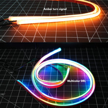 Load image into Gallery viewer, RGB Halo Kits G6 | A21 | P2 - BX1 Universal Flexible DRL Tube Diffused Strips | Multicolor