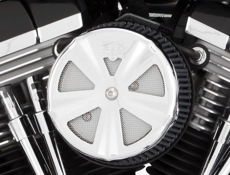 Vance & Hines Chrome Skullcap Crown Intake Cover-Air Intake Components-Vance and Hines-71017-