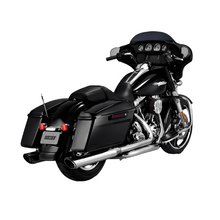 Load image into Gallery viewer, Vance &amp; Hines HD Dresser 17-22 Twin Slash Round Chrome Slip-On Exhaust-Motorcycle Slip-On-Vance and Hines-16672-