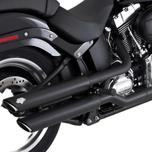 Load image into Gallery viewer, Vance &amp; Hines HD Softail 07-17 Fatboy Twin Slash Chrome Slip-On Exhaust-Motorcycle Slip-On-Vance and Hines-46343-