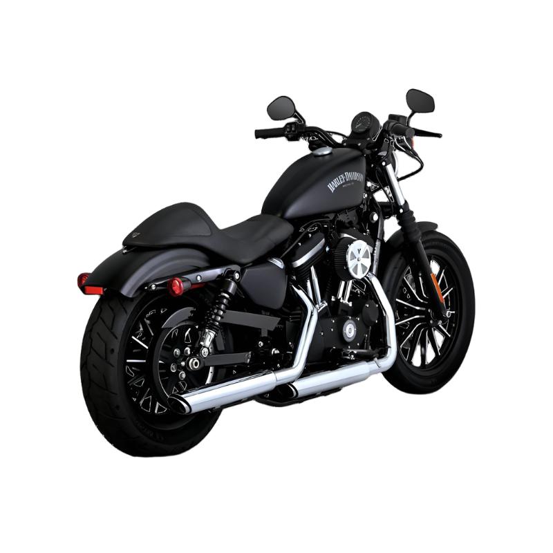 Vance & Hines HD Sportster 14-22 Twin Slash 3In PCX Slip-On Exhaust-Motorcycle Slip-On-Vance and Hines-16361-