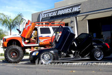 Load image into Gallery viewer, Passenger-side view of Ford Excursion with Lambo Doors open