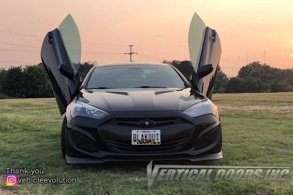Hyundai Genesis Coupe 2009-2015 Vertical Doors - Black Ops Auto Works