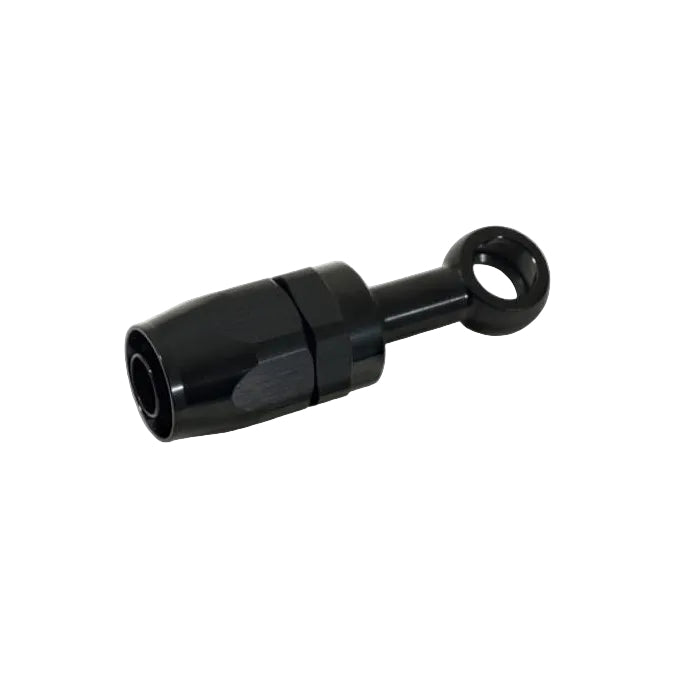 Vibrant -10AN Banjo Hose End Fitting for use with M14 or 9/16in Banjo Bolt - Aluminum Black Vibrant VIB24104