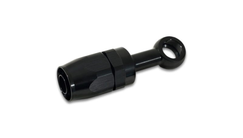 VIB24105-Vibrant -10AN Banjo Hose End Fitting for use with M16 or 5/8in Banjo Bolt - Aluminum Black-Fittings-Vibrant