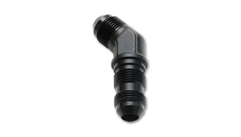Vibrant -10AN Bulkhead Adapter 45 Degree Elbow Fitting - Anodized Black Only Vibrant VIB10604