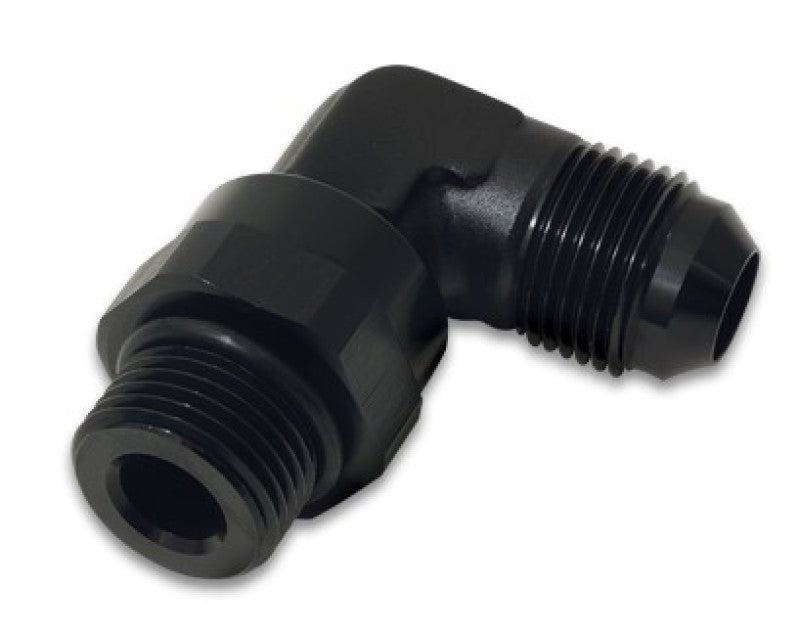 Vibrant -10AN Male Flare to Male -8 ORB Swivel 90 Degree Adapter - Anodized Black - Black Ops Auto Works