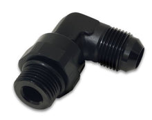 Load image into Gallery viewer, Vibrant -10AN Male Flare to Male -8 ORB Swivel 90 Degree Adapter - Anodized Black - Black Ops Auto Works