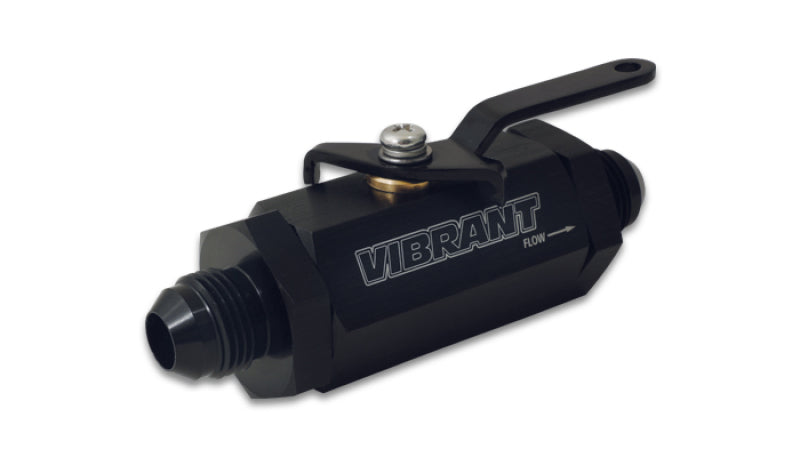 Vibrant -10AN to -10AN Male Shut Off Valve - Black - Black Ops Auto Works