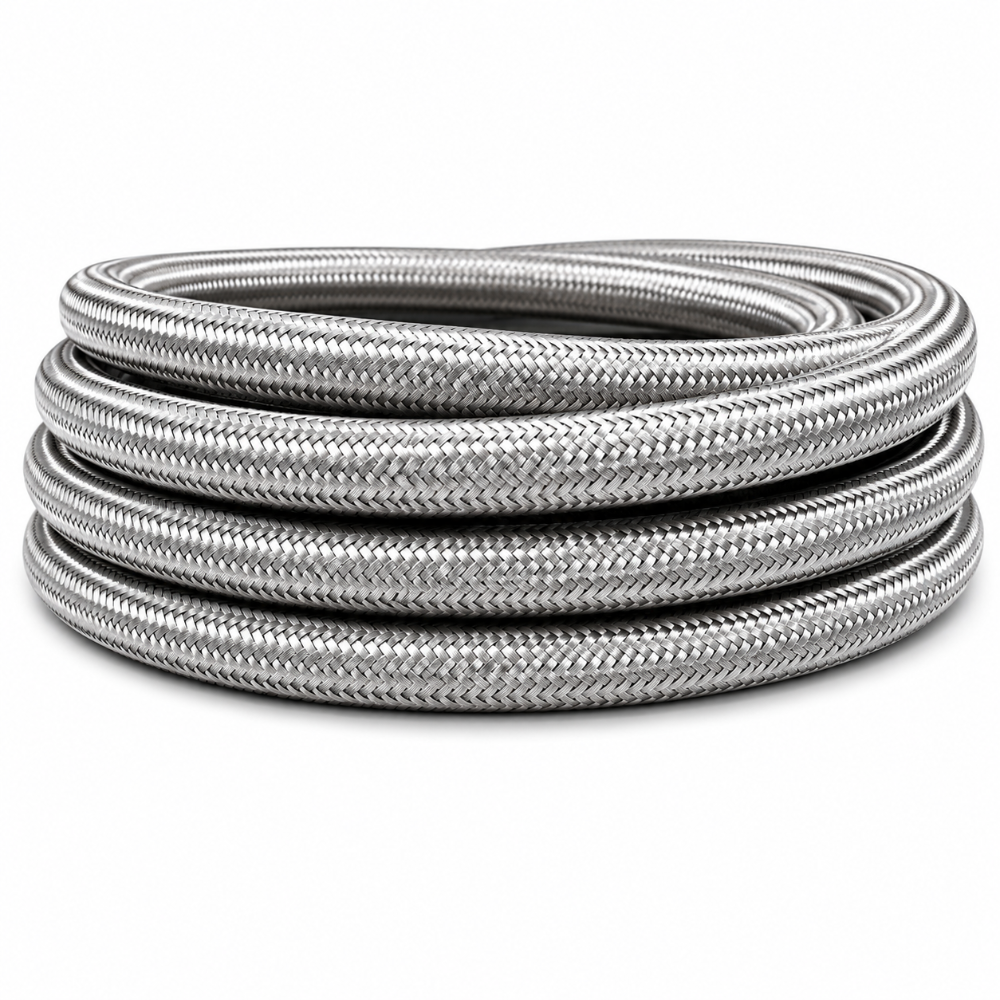 Vibrant 11943 -16 AN stainless steel braided flex hose 5 foot roll