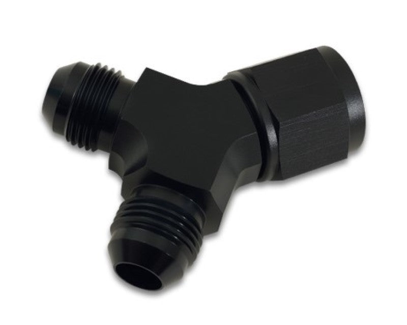 Vibrant -12AN Female x Dual -10AN Male Y-Adapter Fitting - Aluminum - Black Ops Auto Works