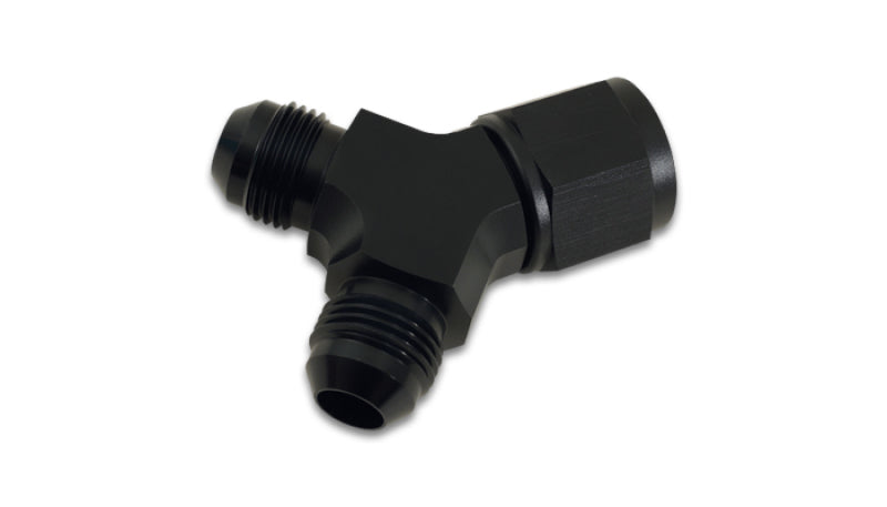 Vibrant -12AN Female x Dual -10AN Male Y-Adapter Fitting - Aluminum - Black Ops Auto Works