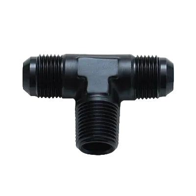 Vibrant Vibrant -12AN x 3/4in NPT Flare to Pipe Tee Adapter Fitting - Aluminum