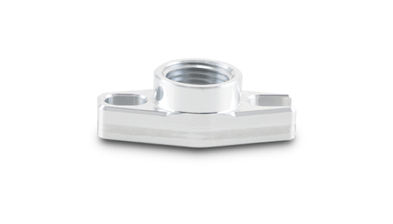 Vibrant 1/2in NPT Female 1.5in to 1.75in Bolt Hole Oil Drain Flange w/Crowfoot - Black Ops Auto Works