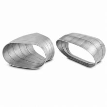 Load image into Gallery viewer, Vibrant 13586 45-Degree Oval 304SS Pie Cuts 3.5in Tube