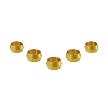 Load image into Gallery viewer, Vibrant Vibrant 1/4in Brass Olive Inserts - 5pk