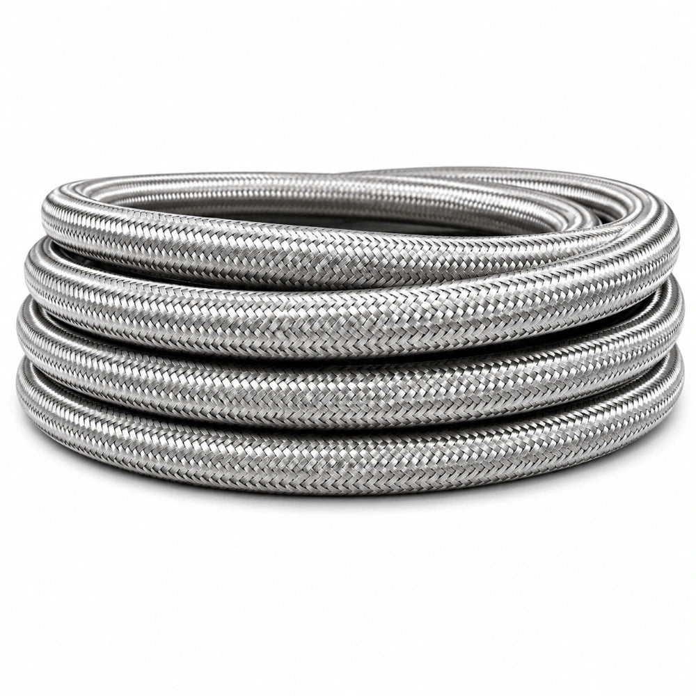 Vibrant 11943 -16 AN stainless steel braided flex hose 5 foot roll