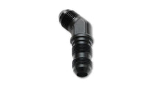 Load image into Gallery viewer, Vibrant -16AN Bulkhead Adapter 45 Deg Elbow Fitting - Anodized Black Vibrant VIB10606