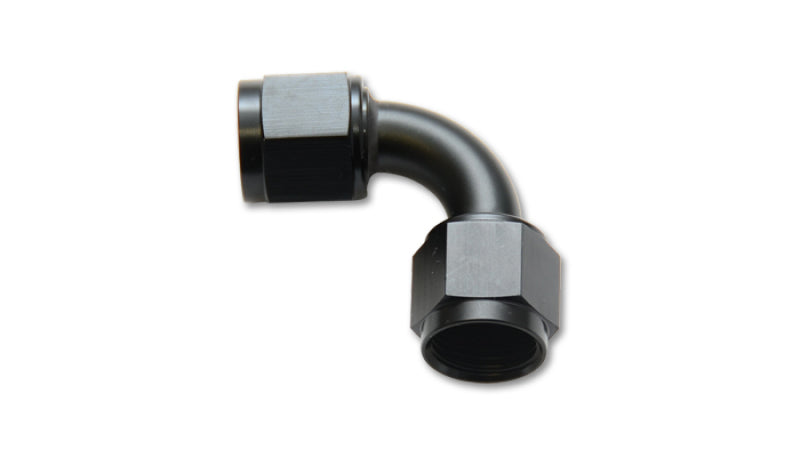 Vibrant -16AN Female 90 Degree Union Adapter (AN to AN) - Anodized Black Only - Black Ops Auto Works