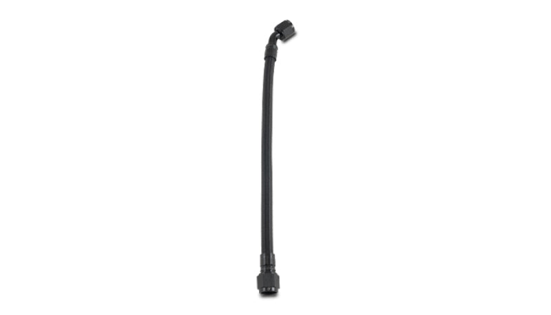 Vibrant 18in PTFE Hose Assy w/10AN Female Fittings Straight/45 Deg - Black Ops Auto Works