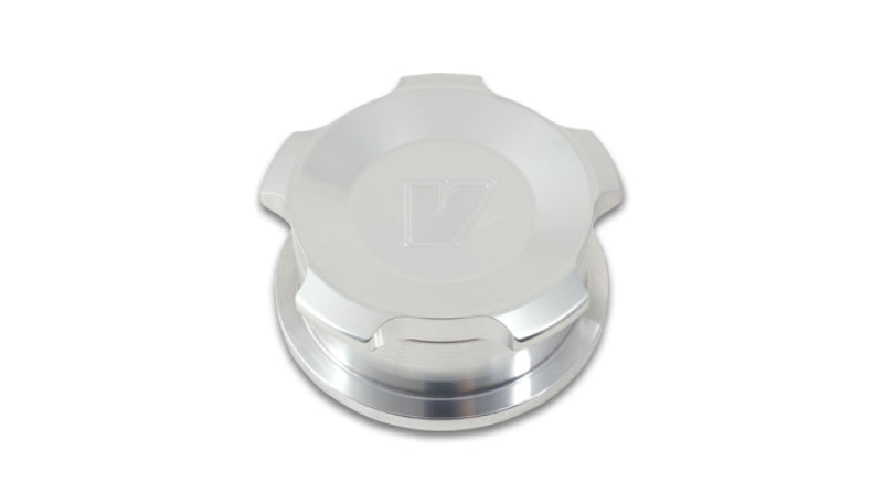 Vibrant 1.5in OD Aluminum Weld Bungs w/ Polished Aluminum Threaded Cap - Black Ops Auto Works
