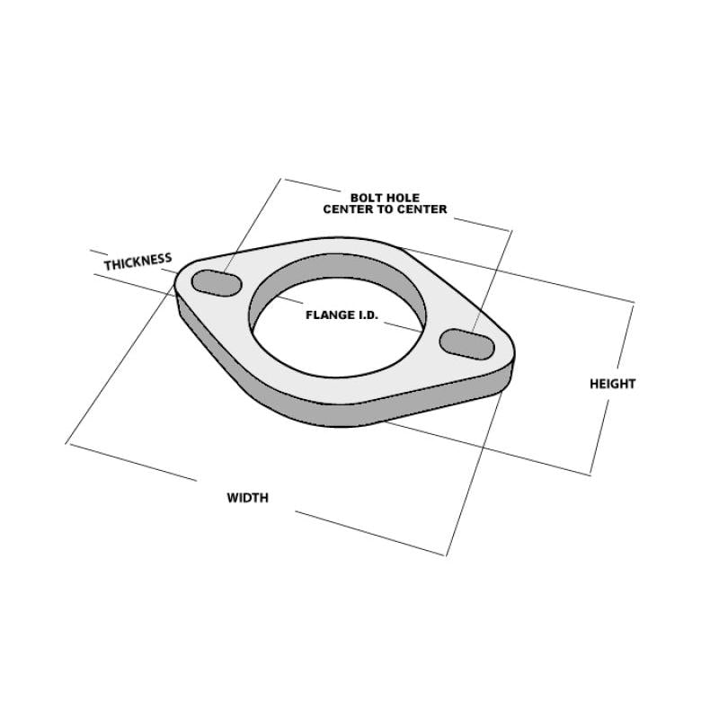 Vibrant 2-Bolt T304 SS Exhaust Flange (4in I.D.) Vibrant VIB1475S