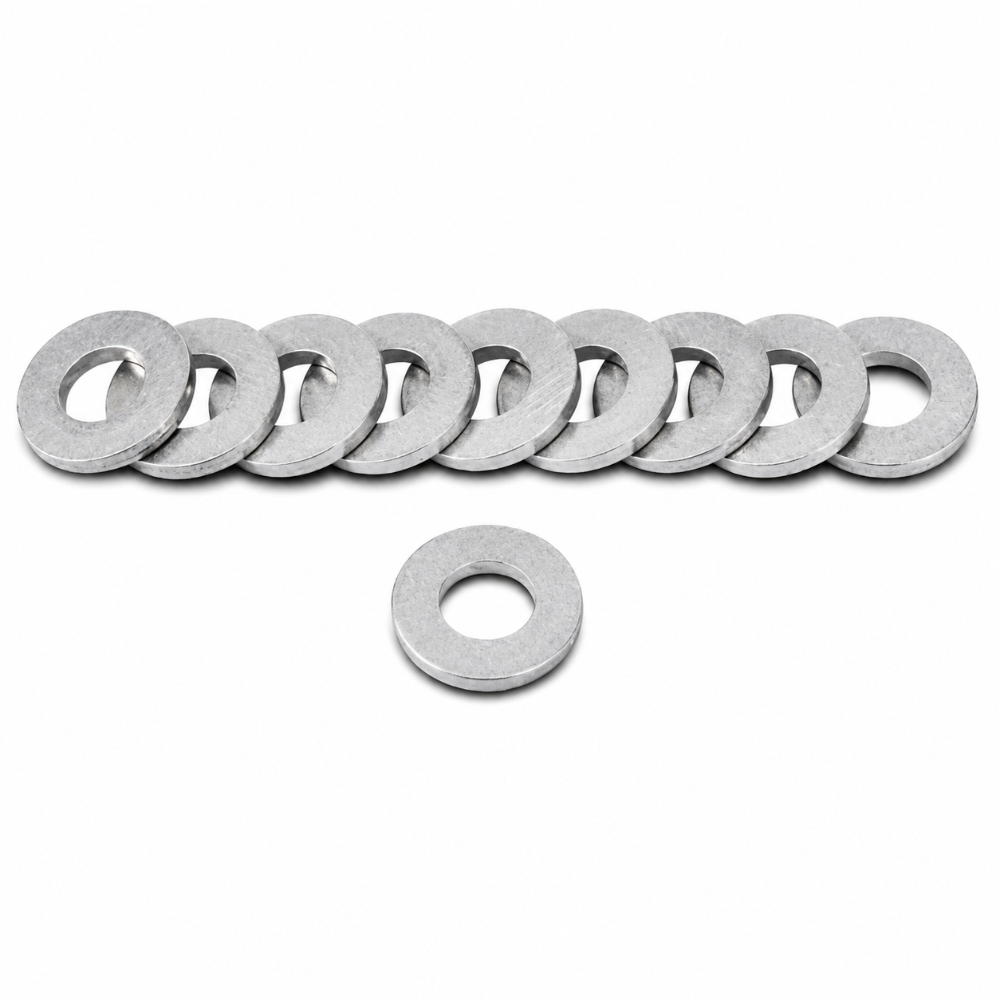 Vibrant 20948 M22 aluminum crush washers 10 pack for straight-thread metric adapter fittings