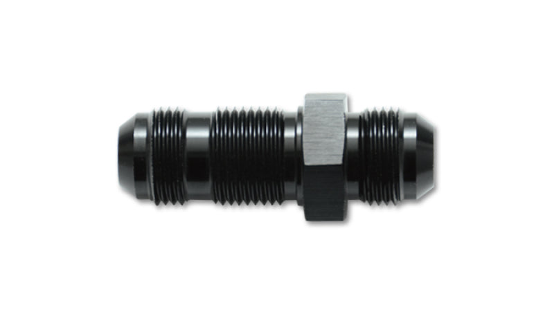 Vibrant -20AN Flare Straight Bulkhead Adapter Fitting - Aluminum-Fittings-Vibrant