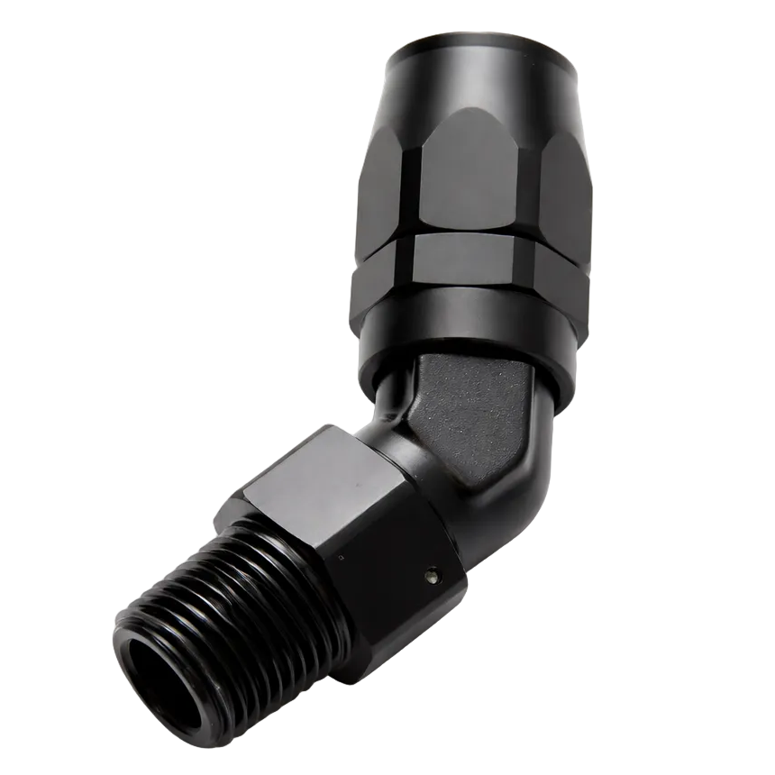 Vibrant 26403 -8AN 45 degree hose end fitting full view