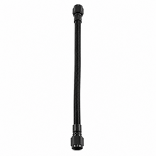 Load image into Gallery viewer, Vibrant 29012 PTFE flex hose assembly -8AN 24 inch straight straight with black anodized crimp fittings